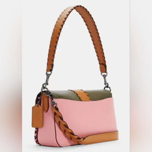 Coach, NWOT, Georgie Shoulder Bag in Colorblock with Whipstitch - Picture 2 of 10